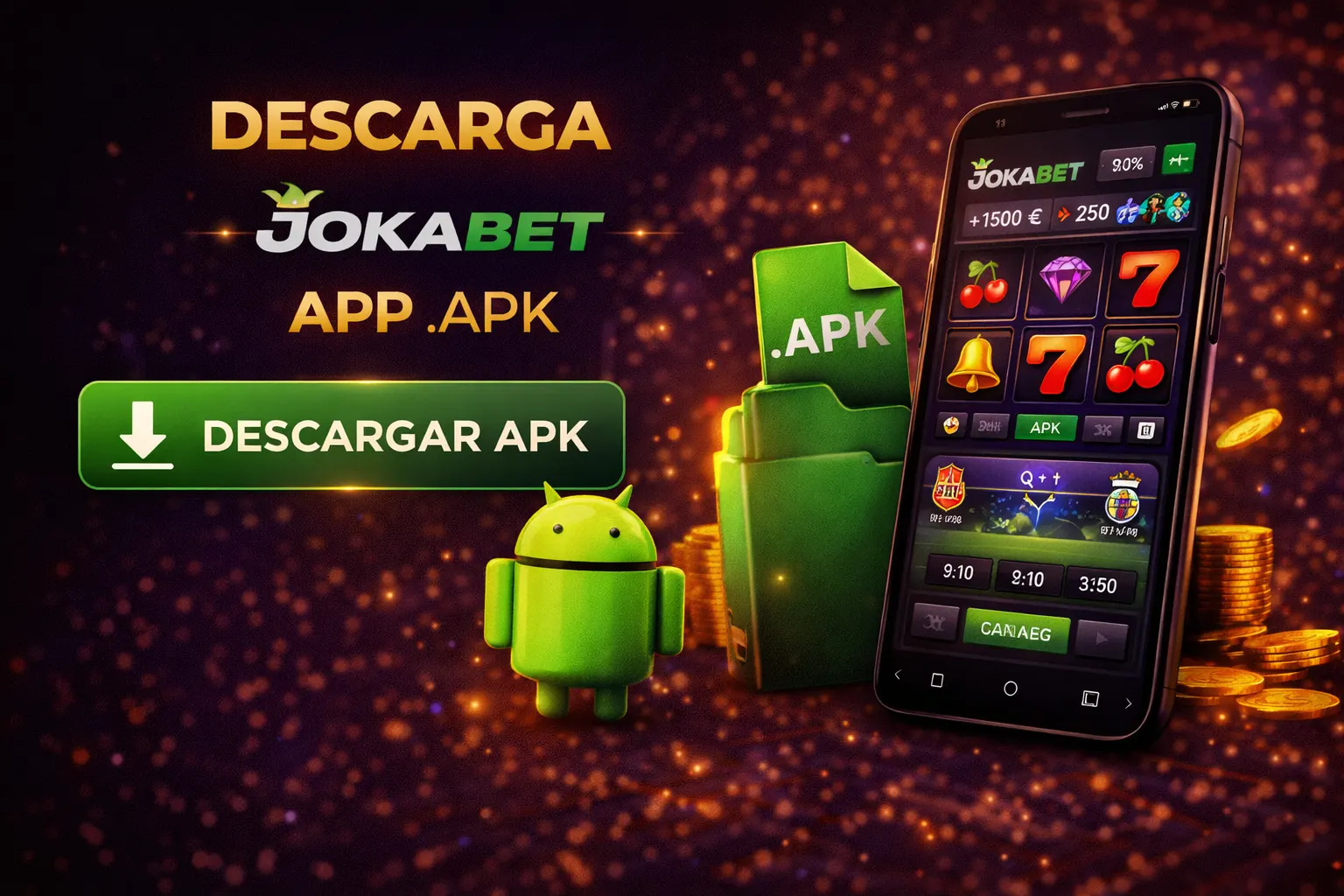 Archivo APK de Jokabet app preparado para instalar