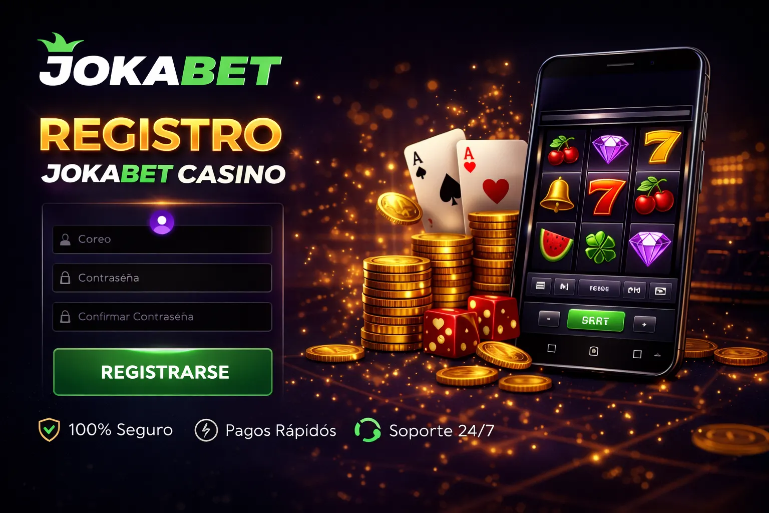 Formulario de registro Jokabet Casino paso a paso